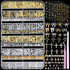 editTime: joyas para uñas en oro y plata para un acabado elegante.