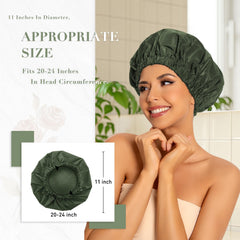 Gorro Edoneery de ducha con elasticidad resistente para un ajuste seguro durante el baño.