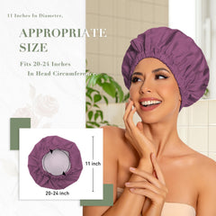 Gorro de ducha Edoneery lavable, ideal para spa y mascarillas faciales.