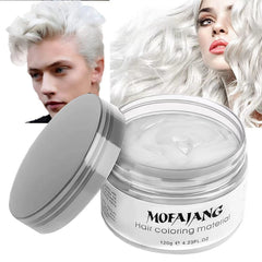 EFLY Hair Wax Blanco: aplicación suave para peinado temporal y lavado fácil.