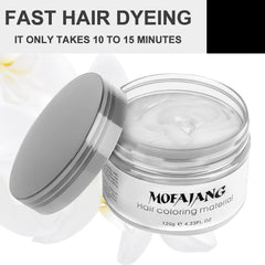 Textura cremosa de EFLY Hair Wax Blanco para modelar el cabello.