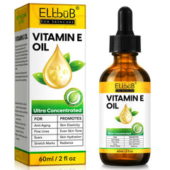 ELBBUB Aceite Vitamina E de alta concentración para rostro y cuerpo, hidratación intensiva.