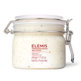 ELEMIS Frangipani Monoi Salt Glow empaque elegante para exfoliar suavemente la piel