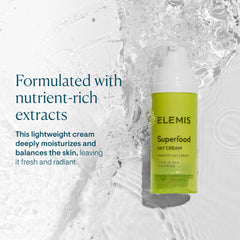 ELEMIS crema con brócoli y gogi para hidratación intensiva.
