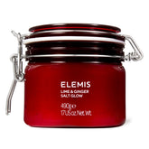 ELEMIS Exotic Lime & Ginger Salt Glow en botella, aroma cítrico y exfoliación revitalizante.