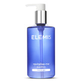 ELEMIS Revitalize-Me Shampoo botella vertiendo, aroma vigorizante para despertar el cuero cabelludo