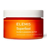 ELEMIS Superfood AHA Glow Butter con botella, ideal para la limpieza diaria de la piel