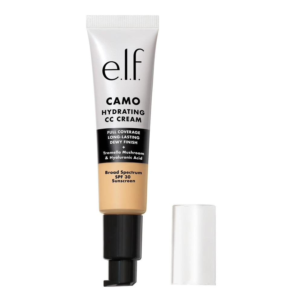 e.l.f. Camo CC Hidratante, bote: acabado radiante con hidratación duradera