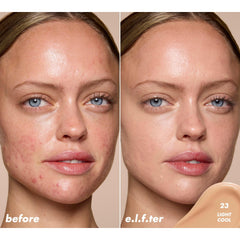 Acabado satinado de e.l.f. Soft Glam Satin Concealer realza la luminosidad.