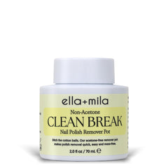 Esponja integrada de Ella Mila facilita retiro suave y uniforme del esmalte.