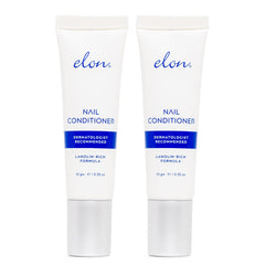 Elon acondicionador de uñas con lanolina, empaque doble en primer plano.