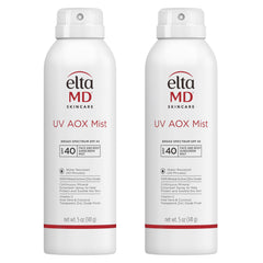 Protección mineral EltaMD UV AOX Mist en spray para rostro y cuerpo, sin blanqueo visible.