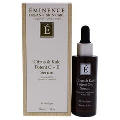 Sérum Eminence con cítricos y kale en frasco para absorción rápida
