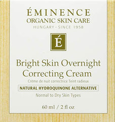 Textura cremosa densa de Eminence Bright Skin para hidratación nocturna suave.