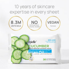 Epielle toallitas cucumber con textura de fibras que atrapan la suciedad.
