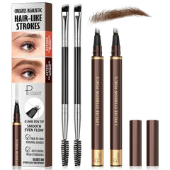 Espoce pen microblading para cejas con 4 puntas, trazos precisos
