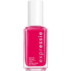 esmalte essie Expressie rosa magenta, secado rápido para uñas listas en poco tiempo.