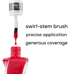 essie gel couture capa superior: brillo tipo vidrio para un acabado duradero