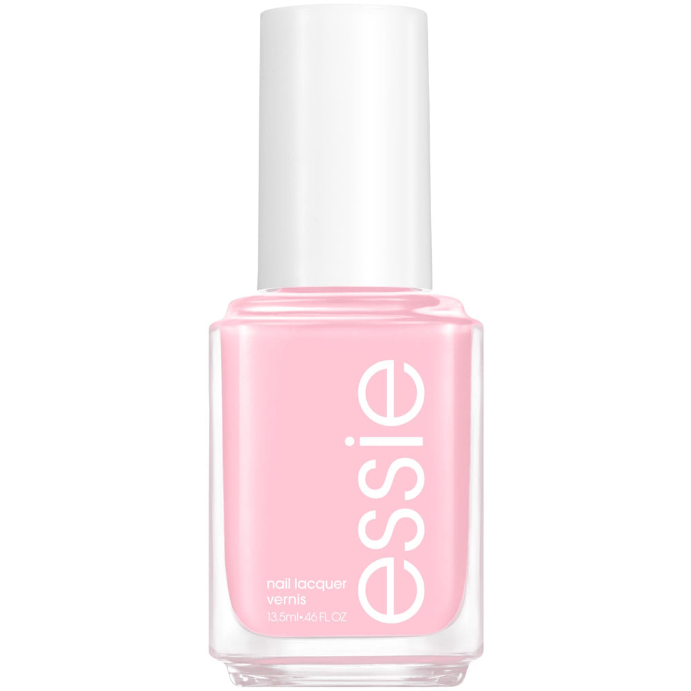 Esmalte essie Minimalista en botella; color rosado suave, acabado cremoso.
