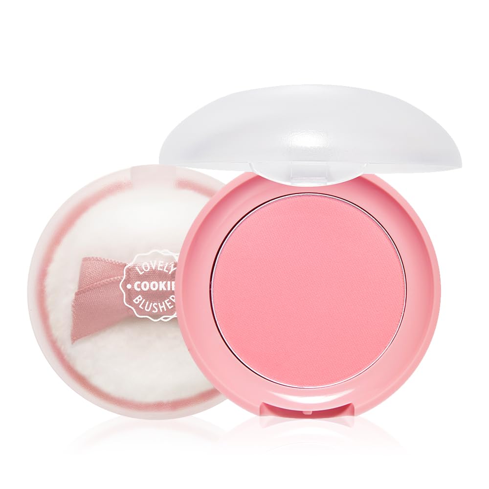 ETUDE Lovely Cookie Blusher Grapefruit Jelly brillo suave para un look natural