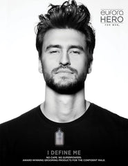 Aplicación suave de Eufora Hero para Hombres, cabello limpio y fresco.