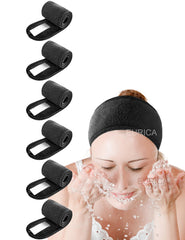 EUICAE banda cabello terry absorbente para lavado facial sin goteo