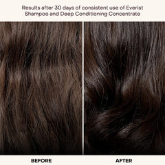 Everist champú concentrado, textura cremosa para extender fácilmente bajo la ducha.