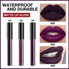 evpct 3 piezas labial líquido mate mauve, hidratación suave para el día