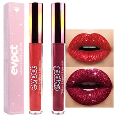 evpct labial líquido brillo rojo brillante para estilo nocturno duradero