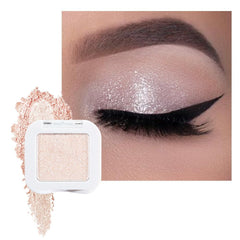 evpct paleta de sombras con brillo perlado blanco para ojos luminosos.