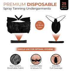 Existing Beauty panty desechable para bronceado, cobertura total y cómoda