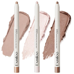 Exmiloo sombra-stick con brillo suave para ojos, acabado natural y duradero