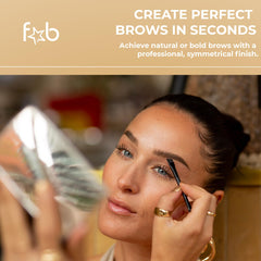Cepillo de doble punta de Fab Brows para definir cejas