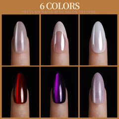 Fandamei uñas ojo de gato rosa con brillo diamante para uso diario.