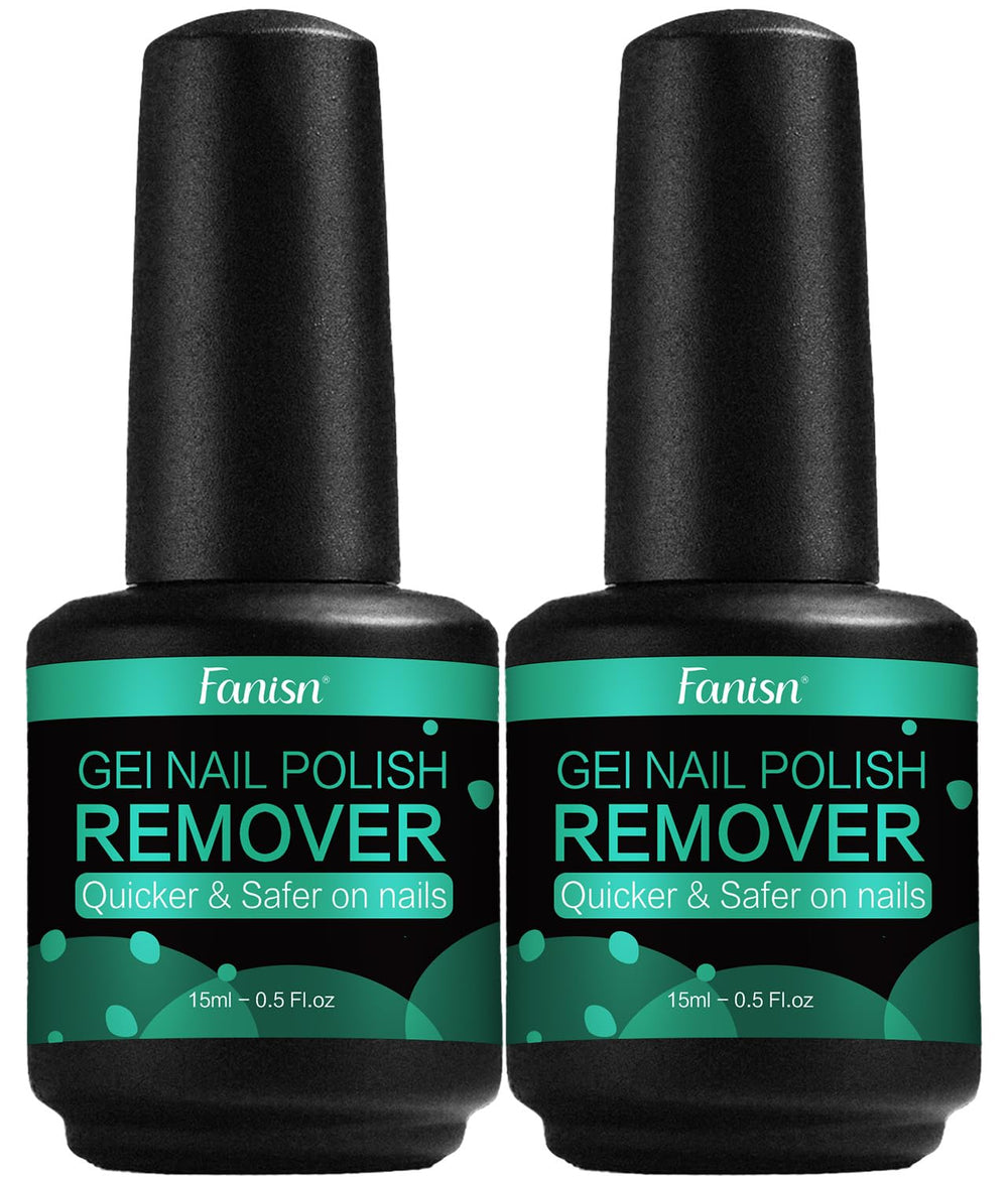 Fanisn remover esmalte gel dos frascos 15ml, uso en casa