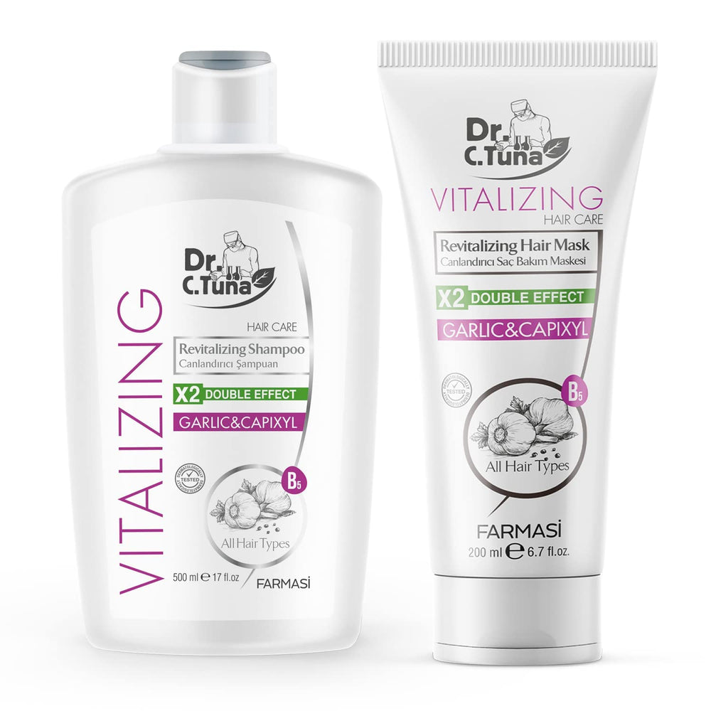 Farmasi Dr. C. Tuna Shampoo Ajo Capixyl: botella visible para cabello suave