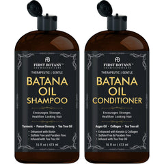 First Botany Batana Aceite Champú - botella brillante, limpieza suave sin sulfatos para todo tipo de cabello