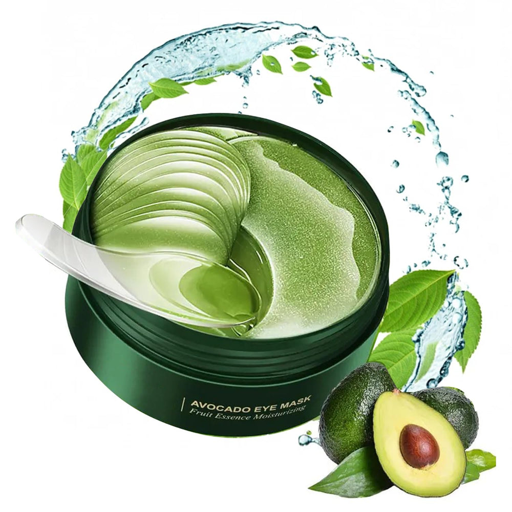 Firstfly mascarilla ojos aguacate 60 unidades, hidratación profunda para contorno ocular.