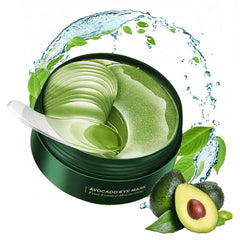 Firstfly mascarilla ojos aguacate 60 unidades, hidratación profunda para contorno ocular.