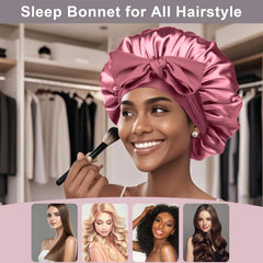 FIRSTPELLA bonete de satén para frizz, protección de ondas nocturnas.