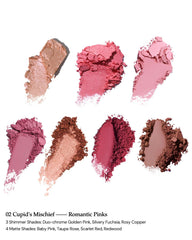 Flower Knows Strawberry Cupid tonos mate rosa para un acabado natural.