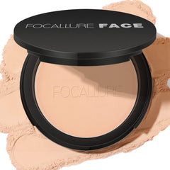 FOCALLURE polvo compacto mate en envase para control de brillos diario