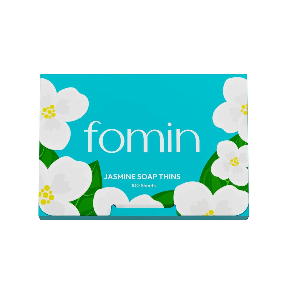 FOMIN hojas jabón papel jazmín transportable para lavado de manos al aire libre.
