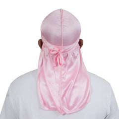 Gorro satén ForceWave rosa, ajuste cómodo que evita deslizamientos
