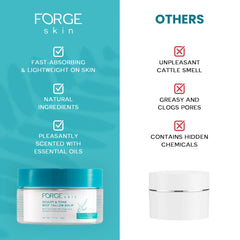 Forge Skin Bálsamo Absorción Rápida deja piel ligera sin grasa.