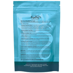 ForPro Foot Soak: ingredientes clave tea tree y mentol para revitalizar los pies.