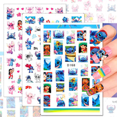 Diseños Foweso 3D de caras monstruo para uñas personalizables.