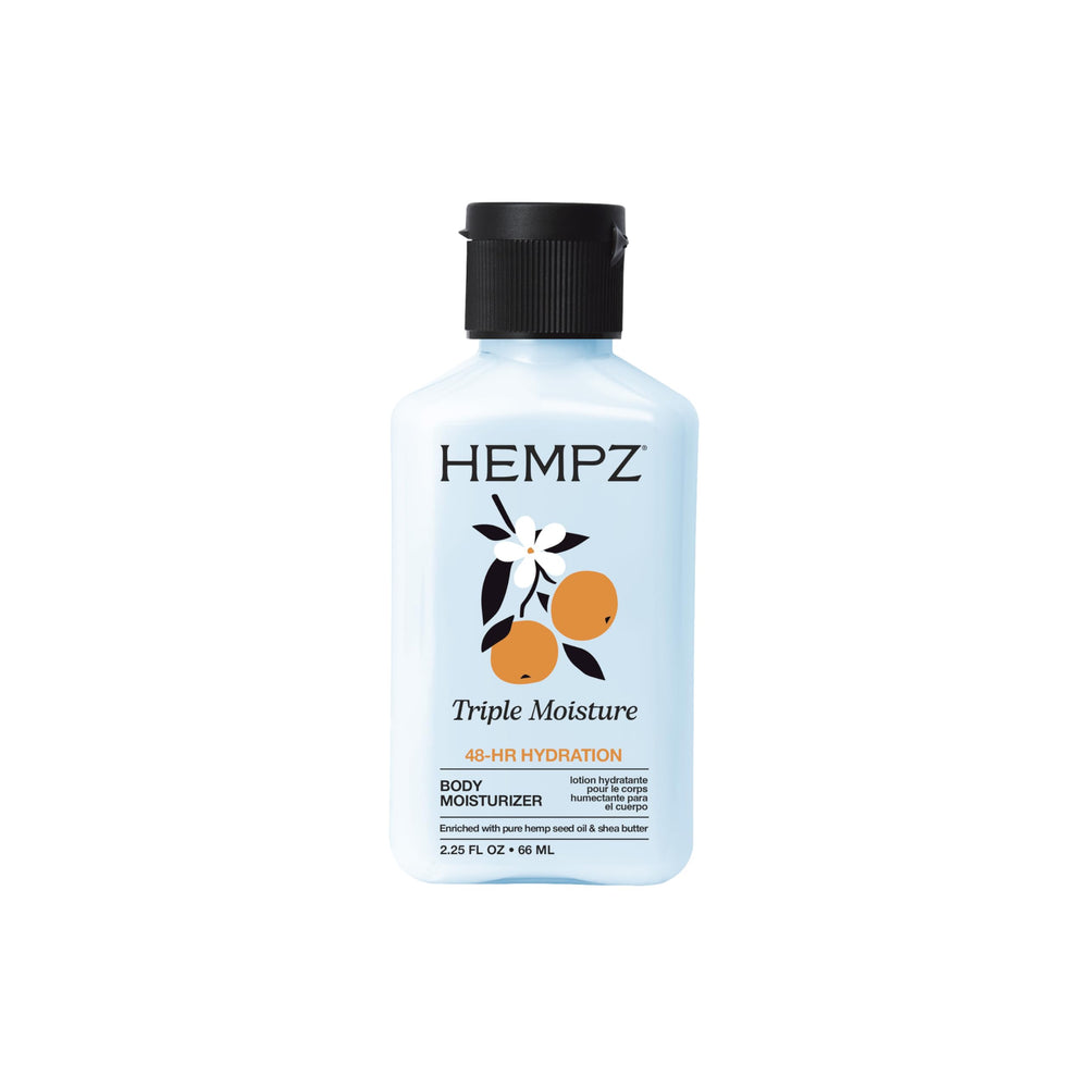 Hempz frasco de crema corporal sensible - hidratación suave para piel delicada.