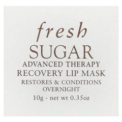 Mascarilla labial Fresh Sugar Recovery, textura cremosa al aplicar para nutrición nocturna.