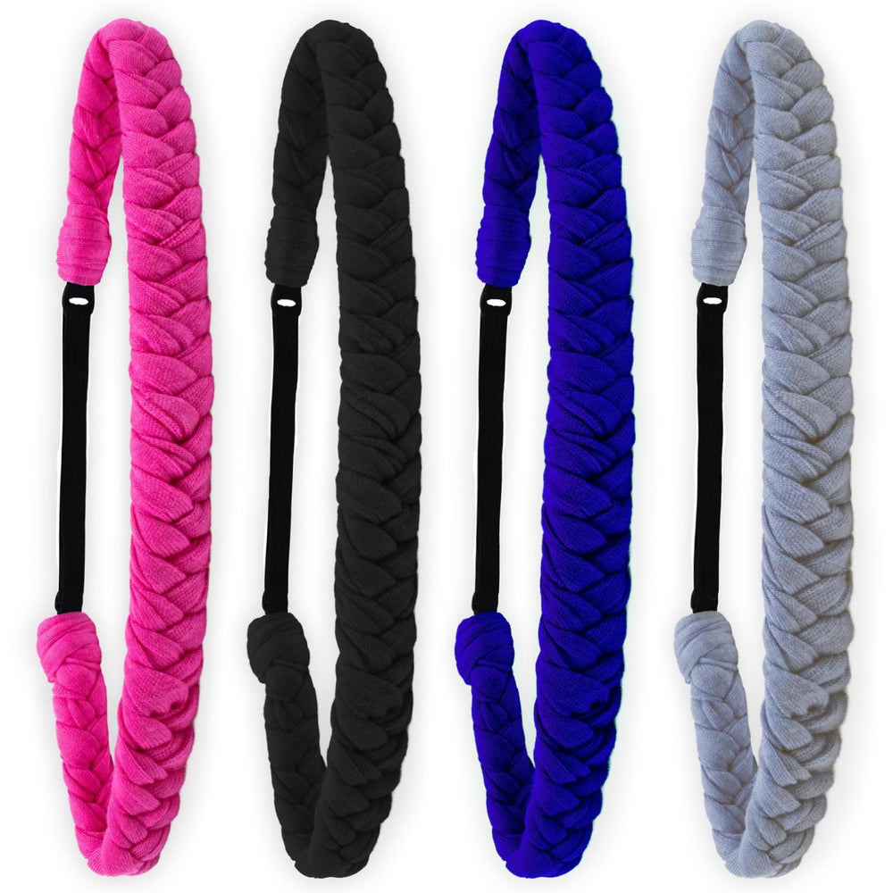 FROG SAC diademas trenzadas con ajuste flexible para uso diario de niñas.